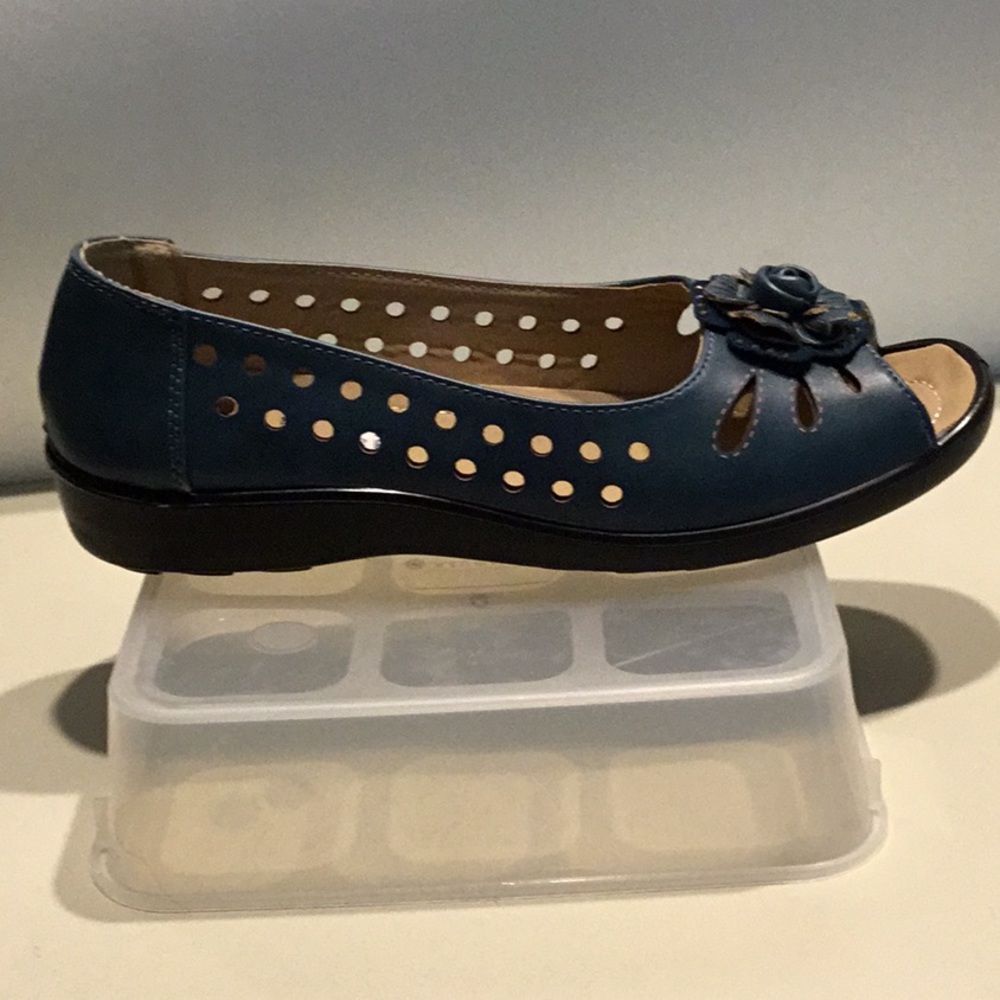 Dark teal slip-ons - Picture 5 of 8